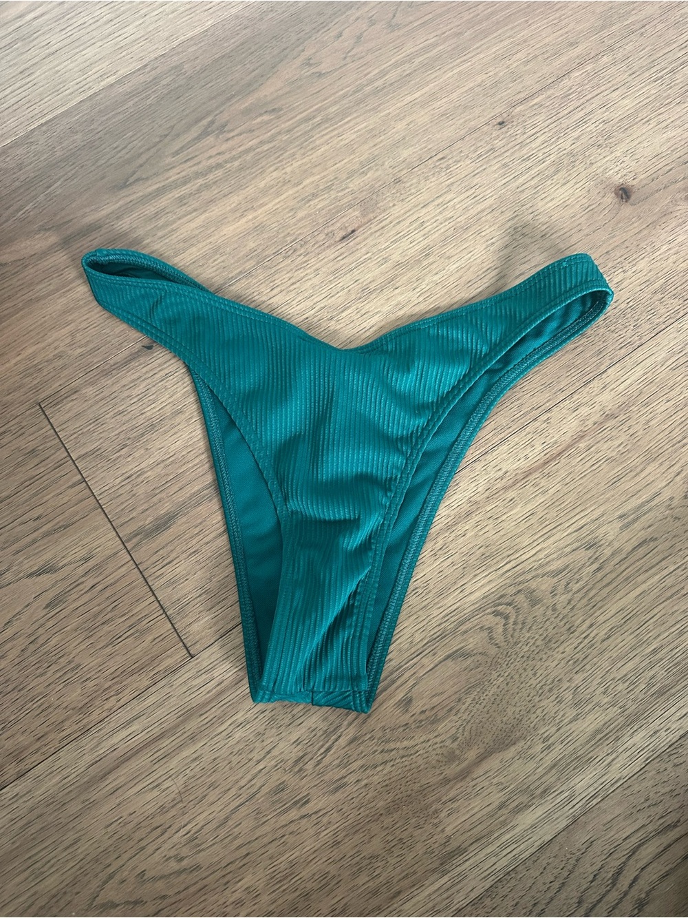 Hollister Teal Ribbed Bikini Bottom